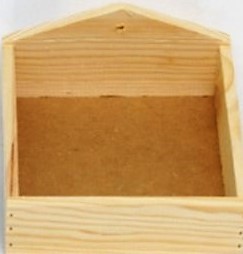 MP Ninho Madeira Rolas 14x14cm